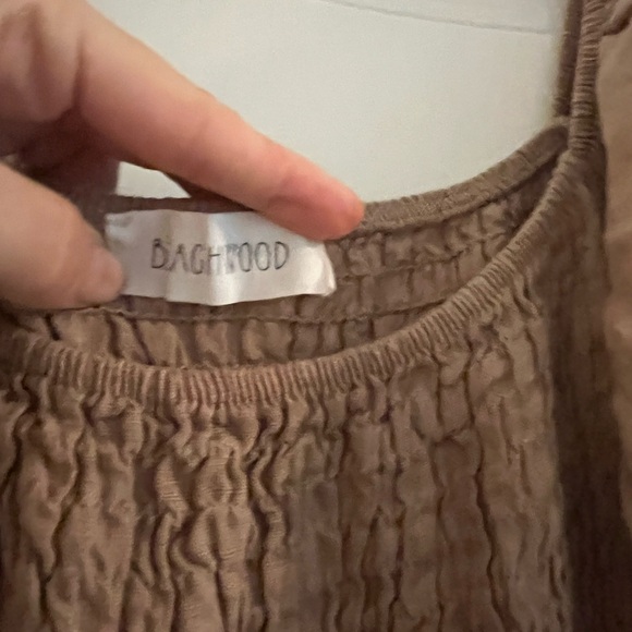 Beachwood Baby Rye Deia Linen Dress Full Puff Sleeve - Picture 2 of 2